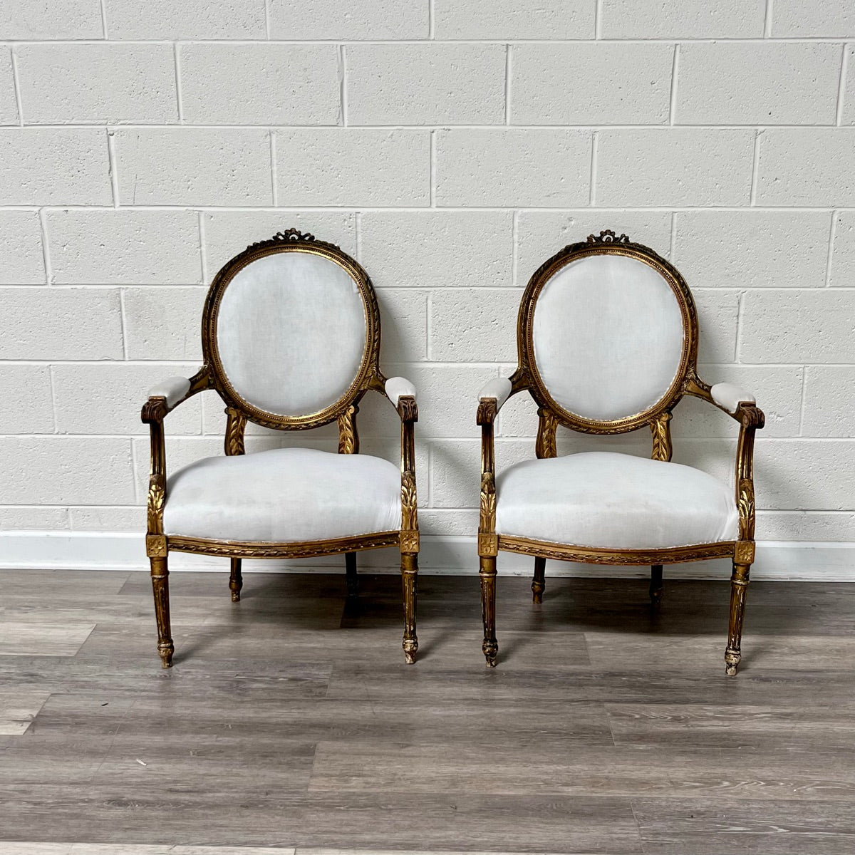 Pair of Le Bergere French Un-upholstered Chairs