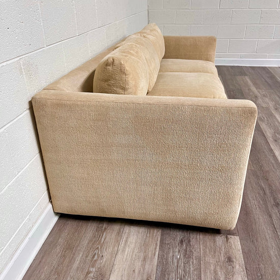 Butter Color Sofa with Wheels