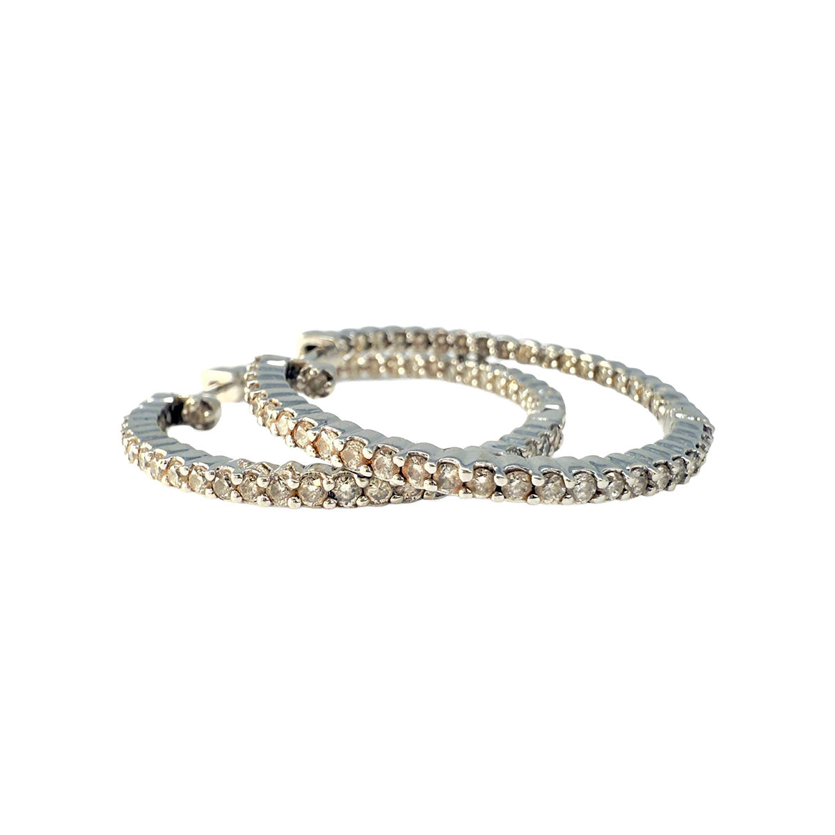 Diamond Hoop Earrings