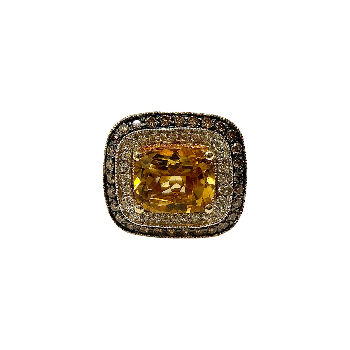 Le Vian 14K Gold Citrine and Diamond Ring
