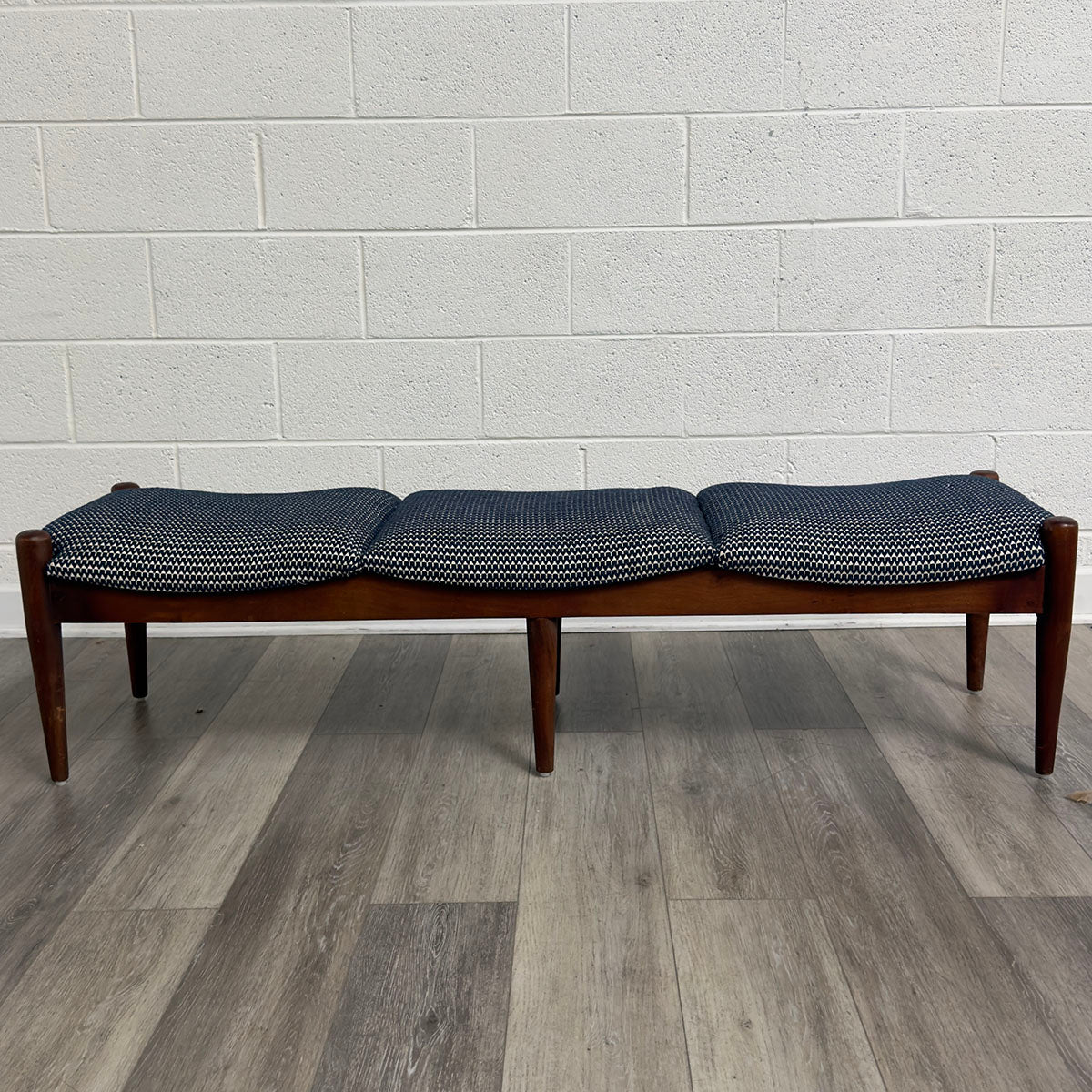Navy Upholstered Bench