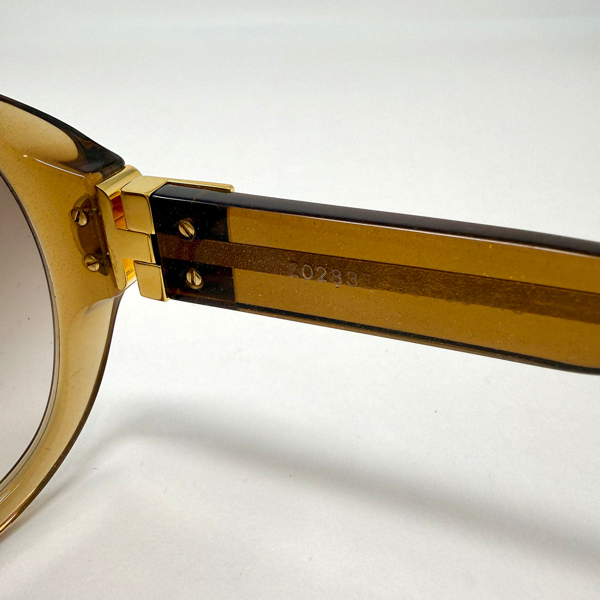 Louis Vuitton Brown Glitter Sunglasses