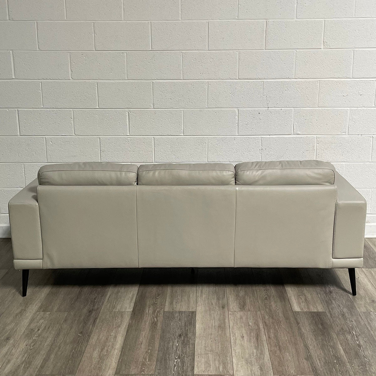 Grey Leather-like Sofa