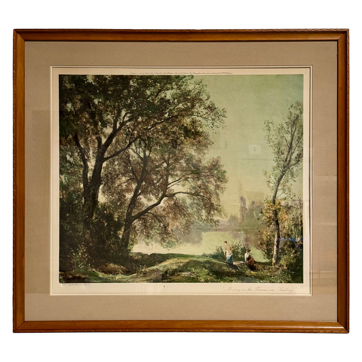 "Morning on Thames" Signed Print 1946