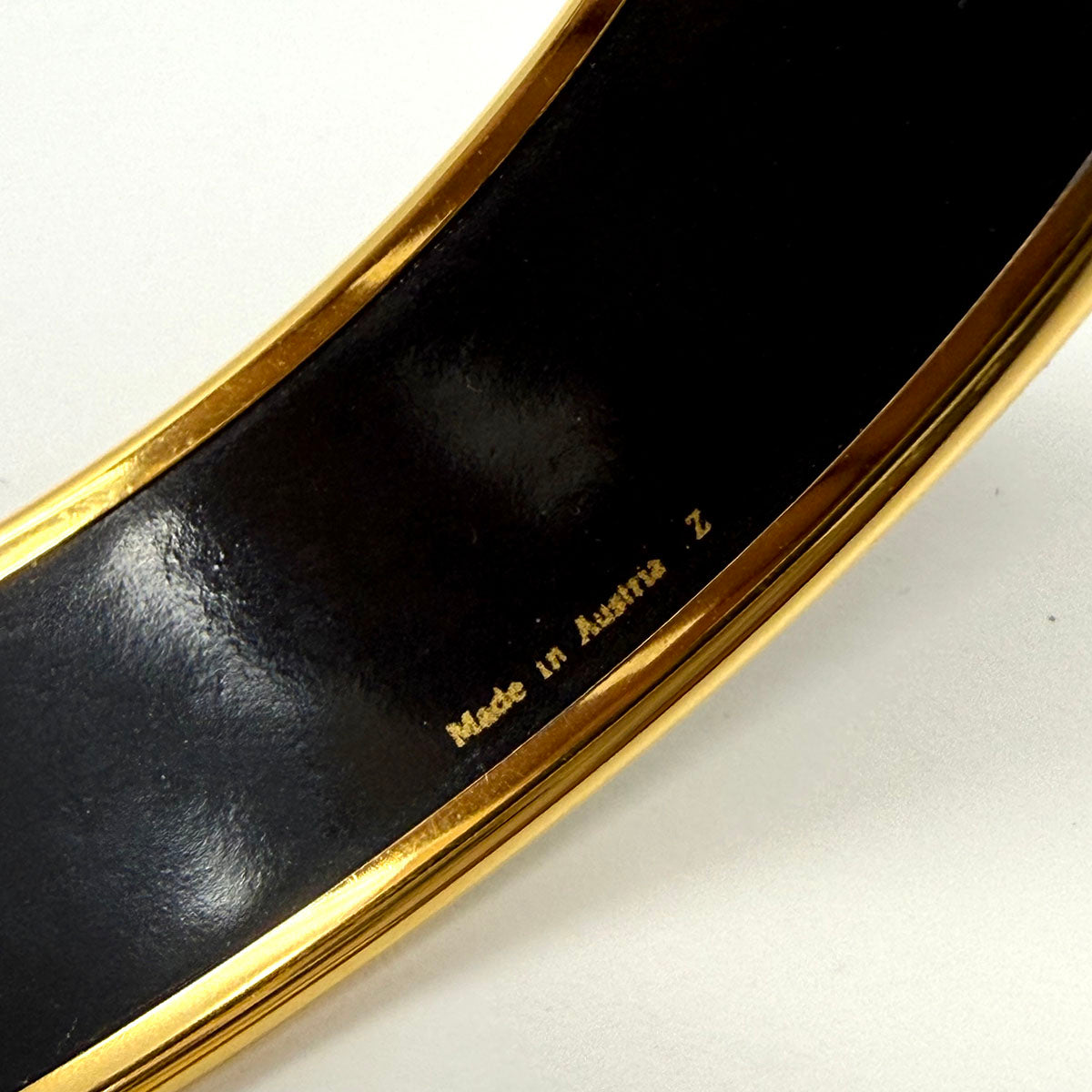 Hermes Wide Enamel Bangle Bracelet