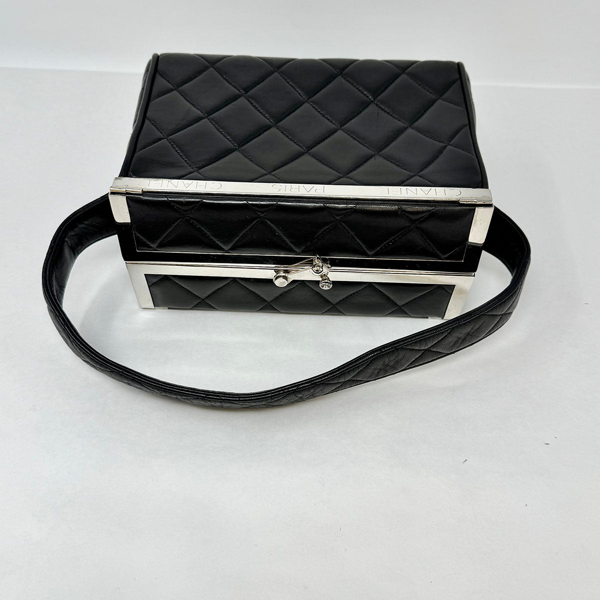Chanel Vintage Quilted Box Vanity Bag