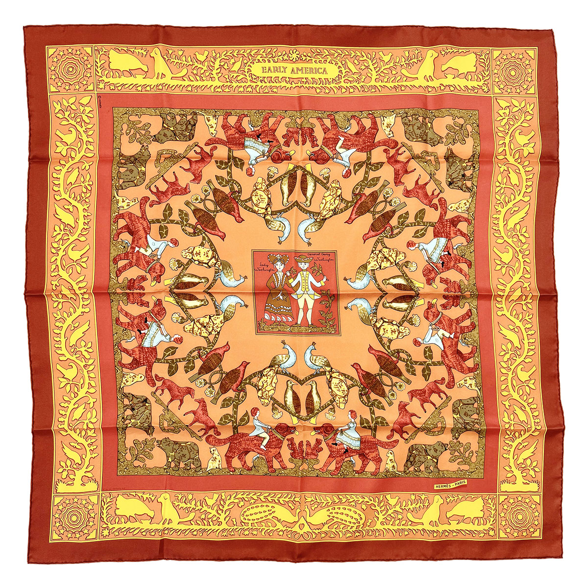 Hermes "Early America" Scarf