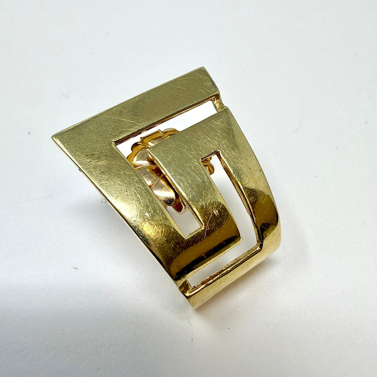 14K Gold Greek Key Earrings