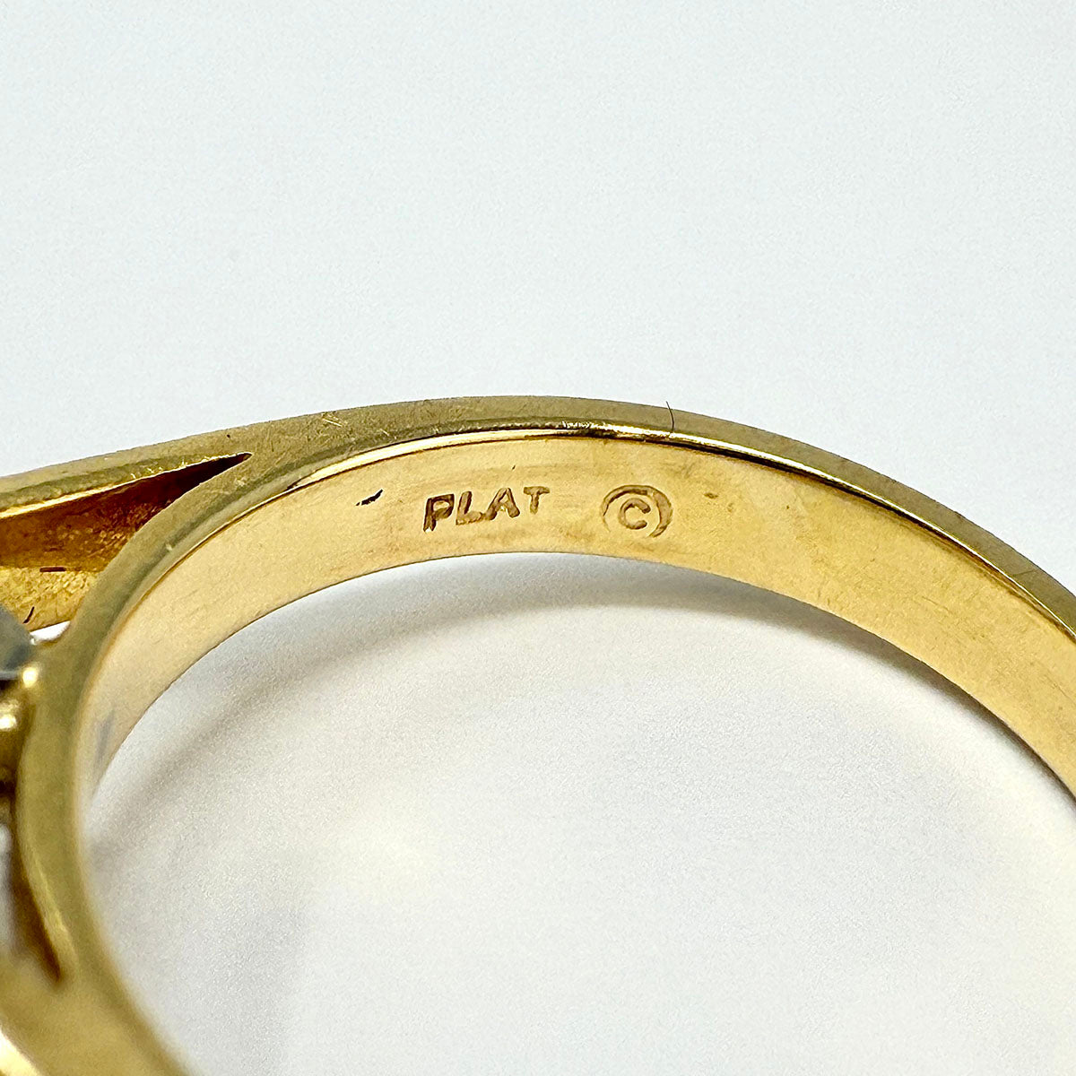 18K Gold Ring with 0.71 Marquise Cut Diamond