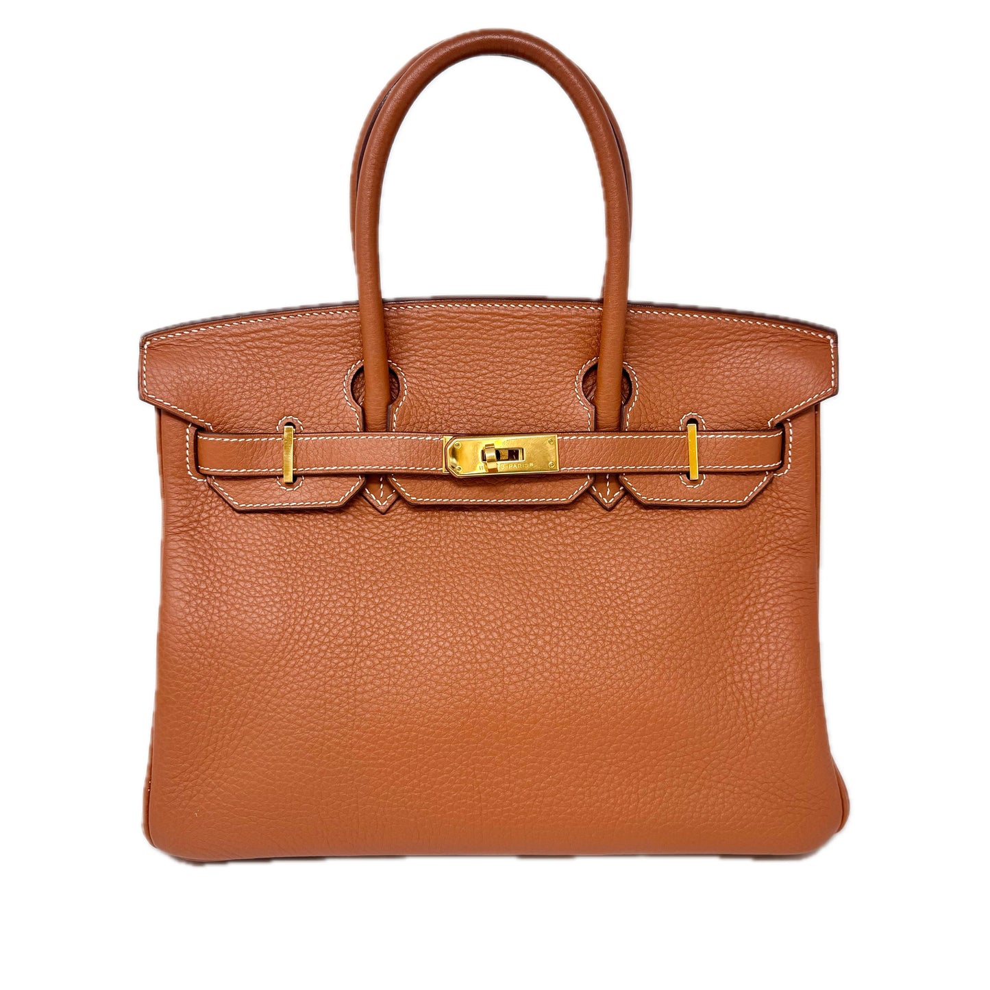 Hermes Clemence Gold Birkin 30