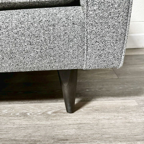Sofa with Button Tufted Seat Cushions and Piped Edging