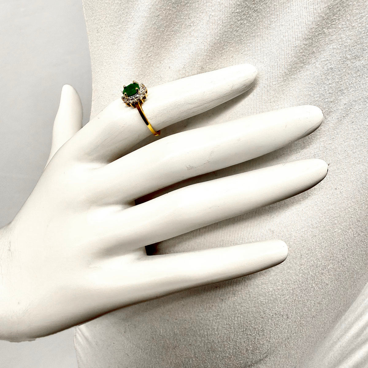 Emerald and Diamond Ring