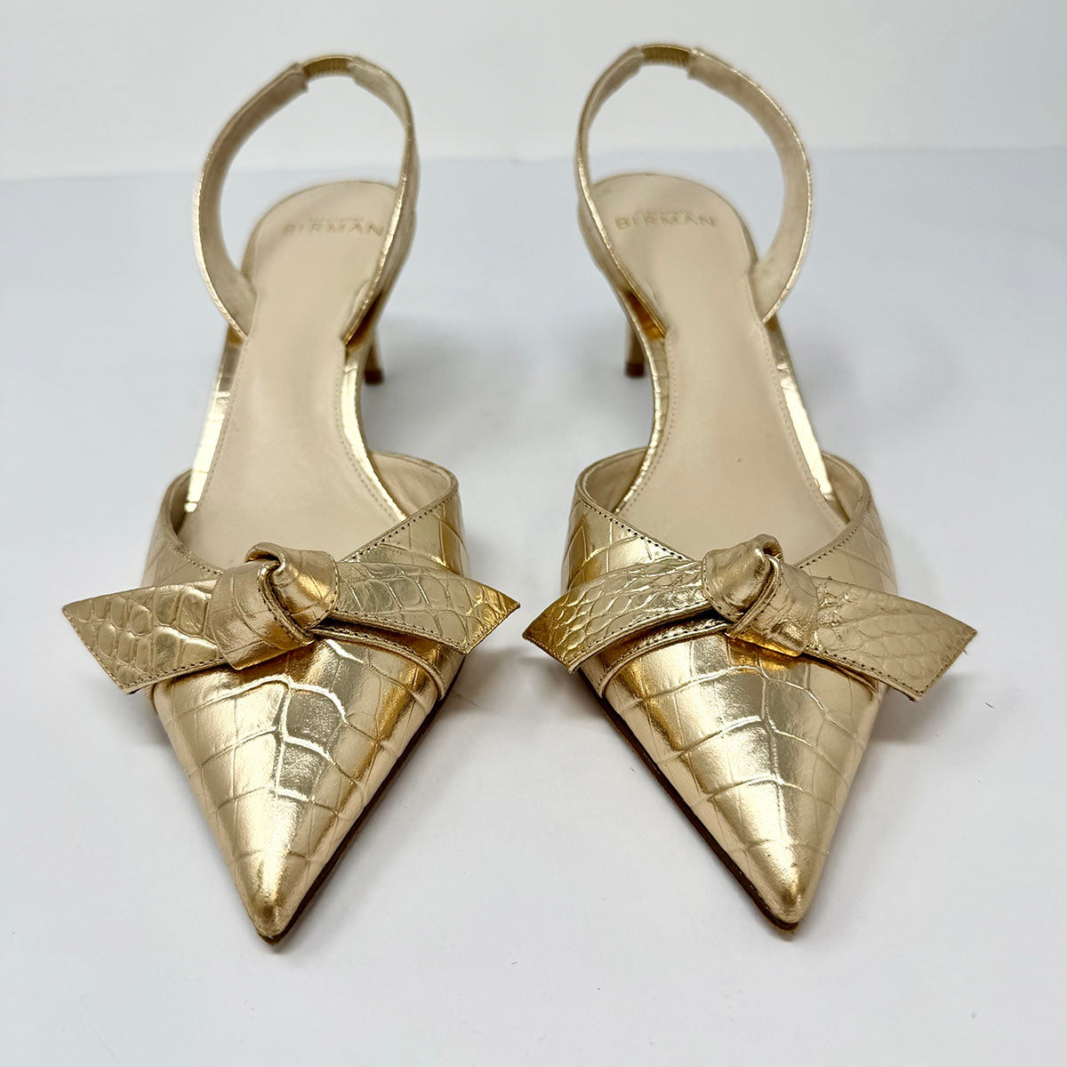 Birman Embossed Slingbacks