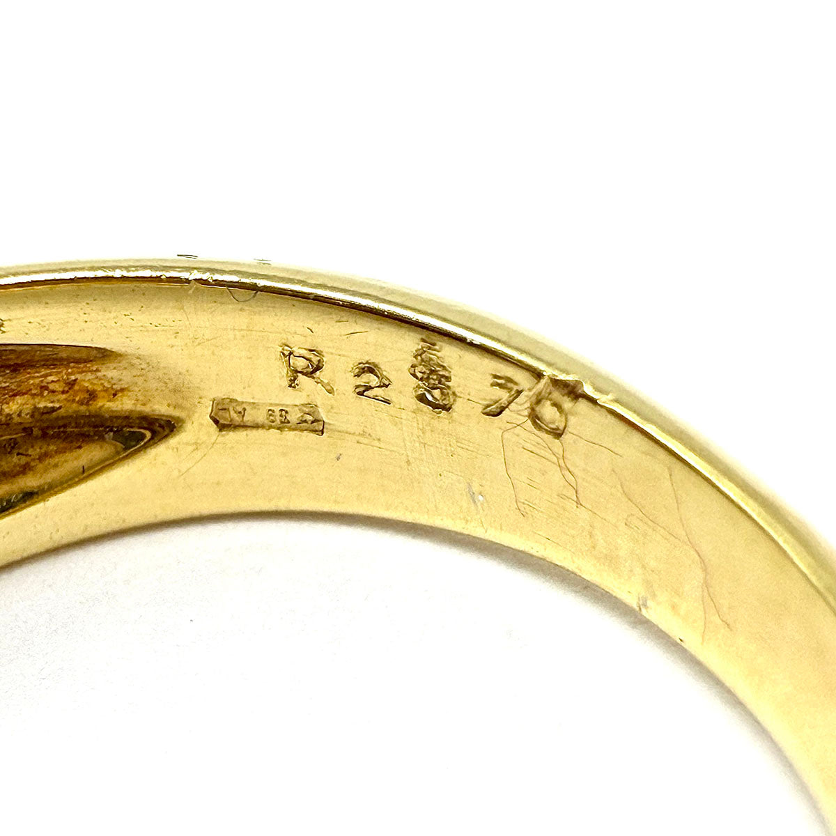 18K Gold Ring with with Diamonds and Rubies