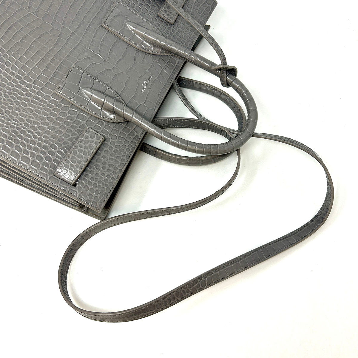 Saint Laurent Leather Sac De Jour Handle Bag