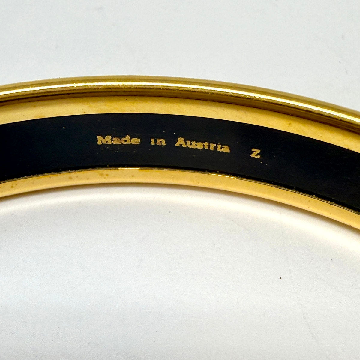 Hermes Narrow Enamel Bangle Bracelet