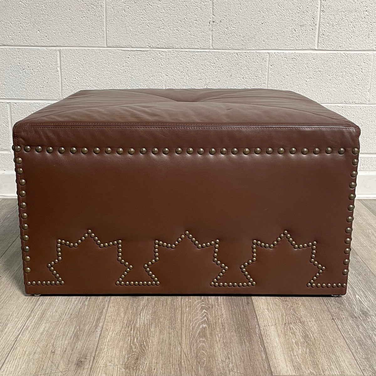 Leather Ottoman