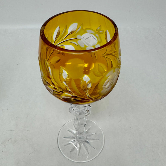 Set of 4 Tall Hock Wine Glasses
