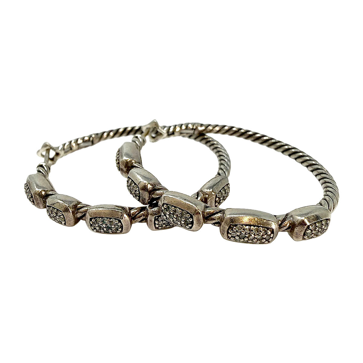 David Yurman Confetti Diamond Hoop Earrings