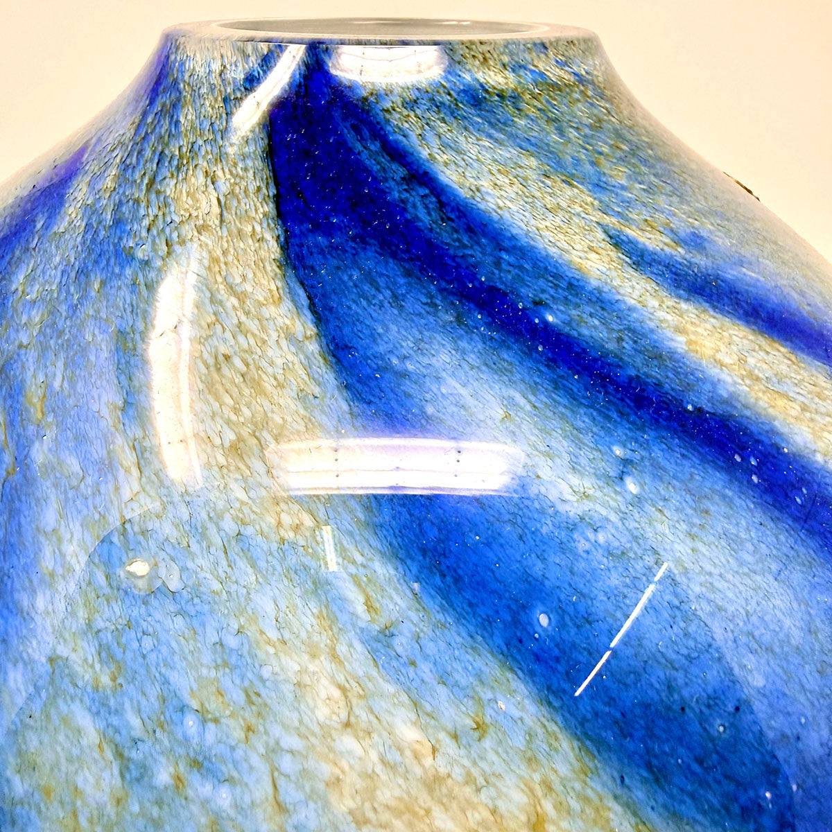 Large Round Glass Vase