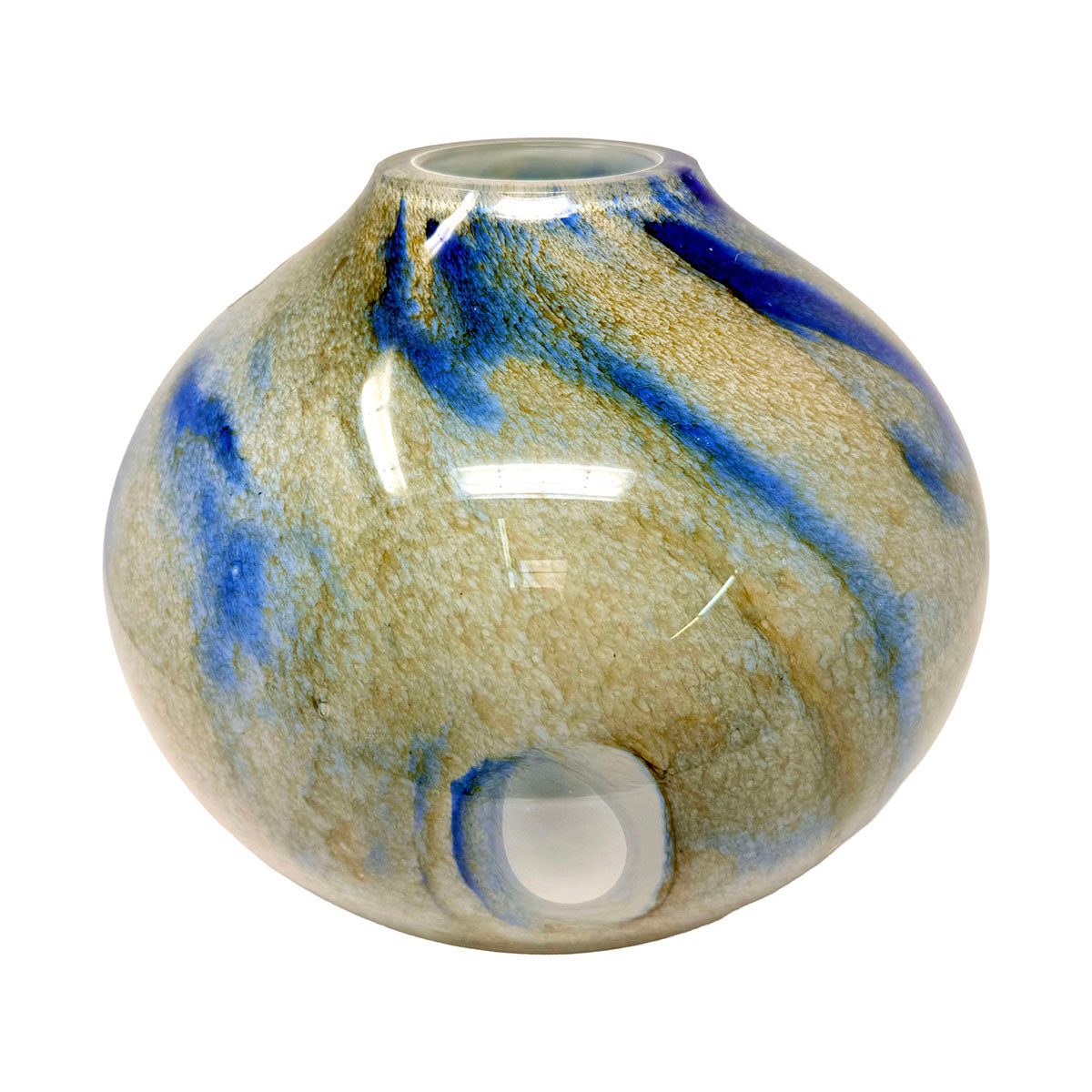 Large Round Glass Vase