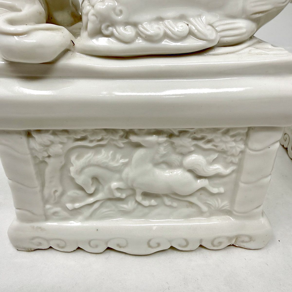 Pair of  Blanc de Chine Foo Dogs/Lions