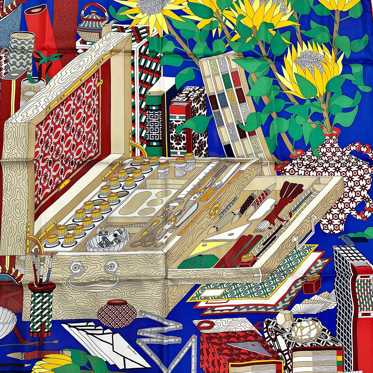 Hermes "Les Tresors D'un Artiste" Scarf