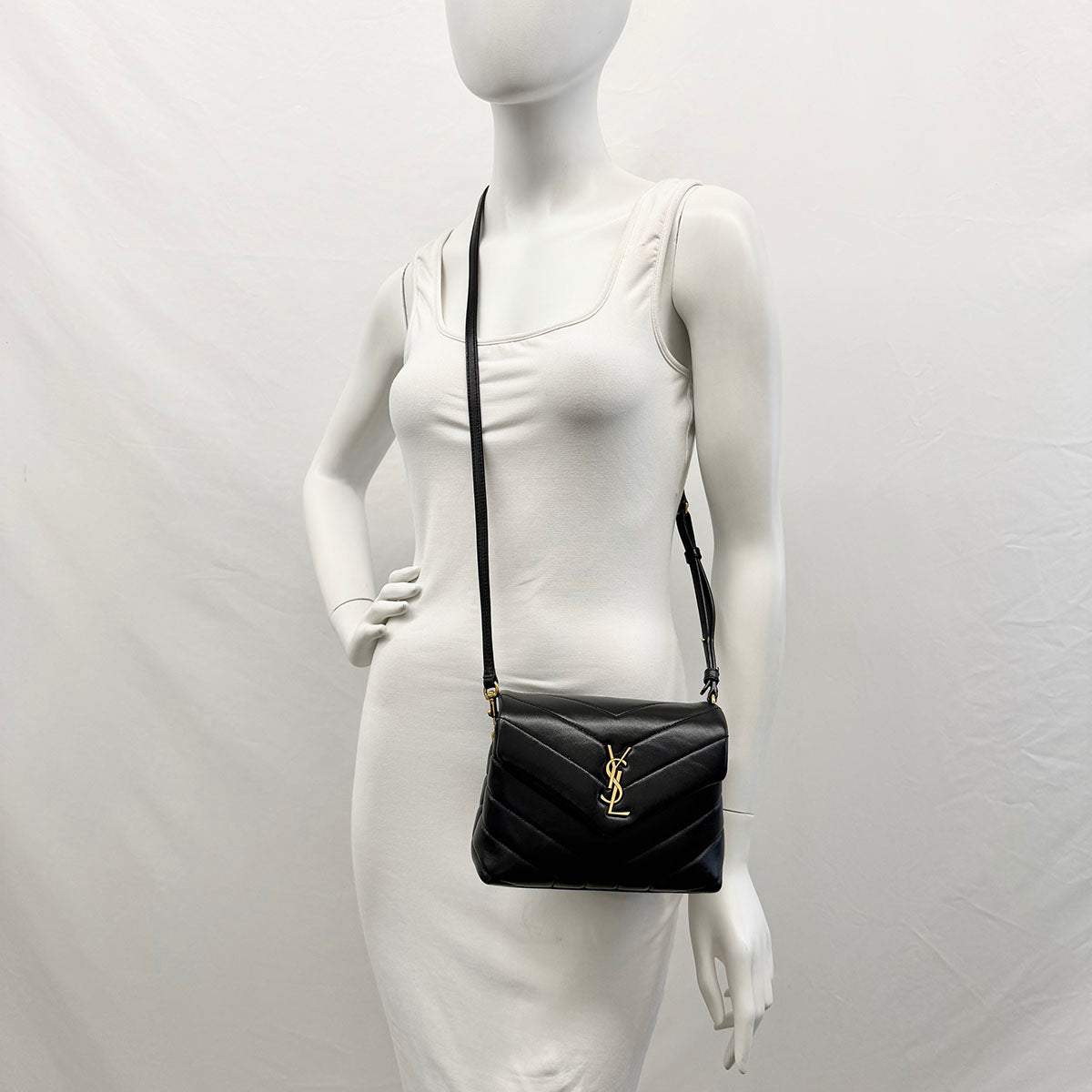 Saint Laurent Quilted LouLou Crossbody Bag