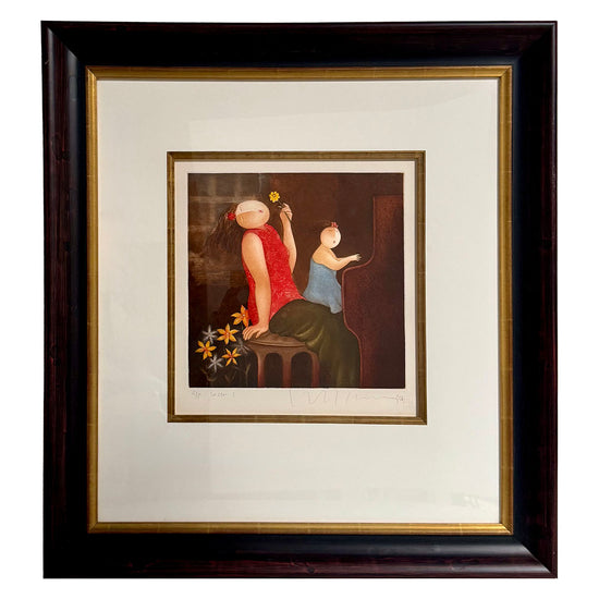 "Lesson III" Etching Aquatint S/P Signed