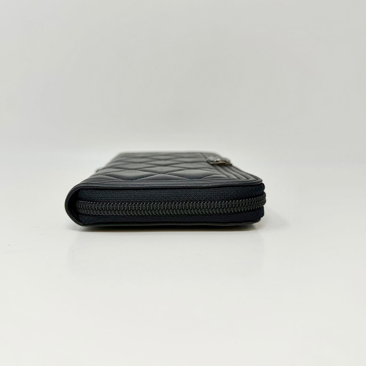 Chanel Boy Zip Around Wallet