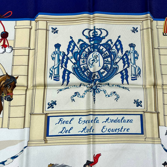 Hermes "Real Escuela Andaluza del Arte Equestre" Silk Scarf