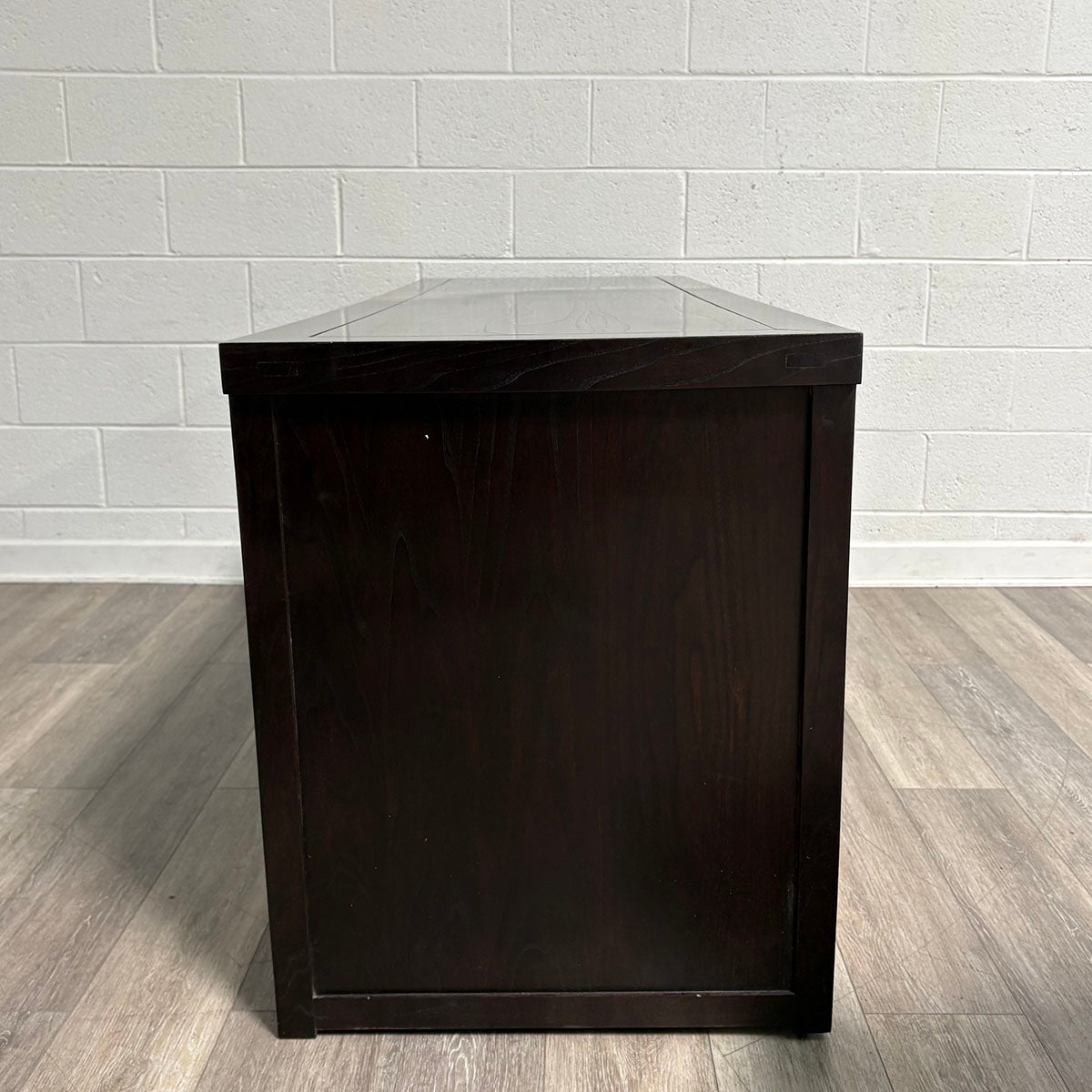 Wood 4-Drawer Credenza