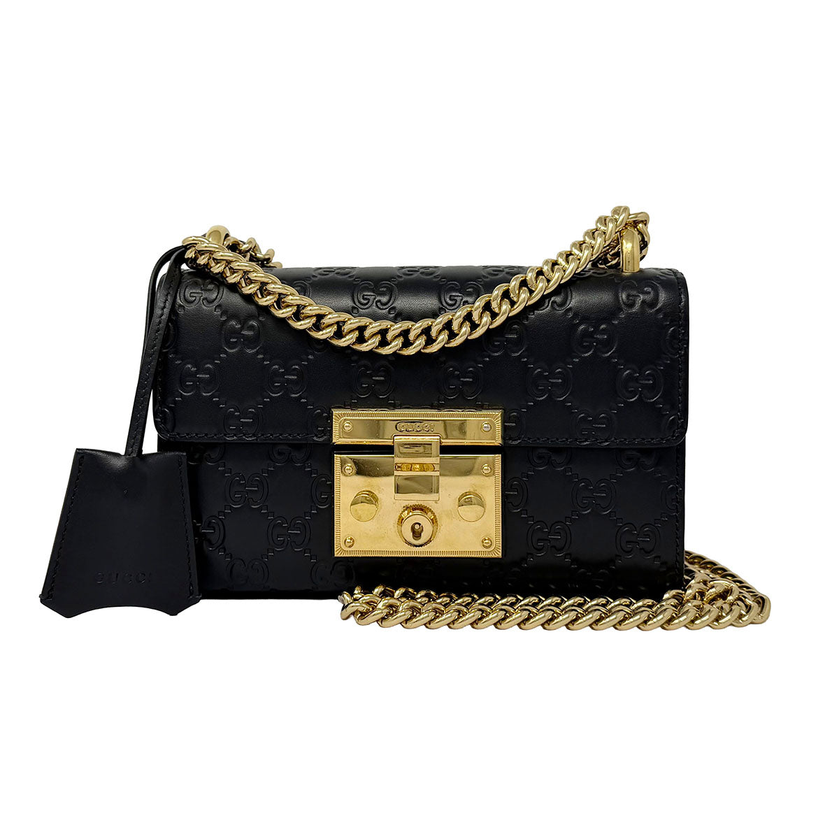 Gucci GG Signature Monogram  Padlock Bag