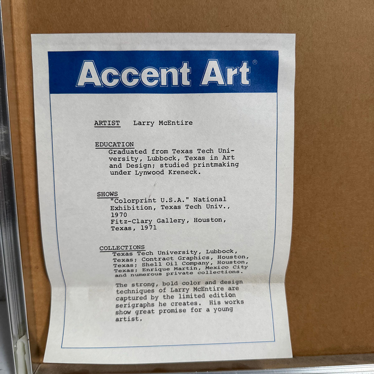 Framed Print Geometric Abstraction Signed Edition