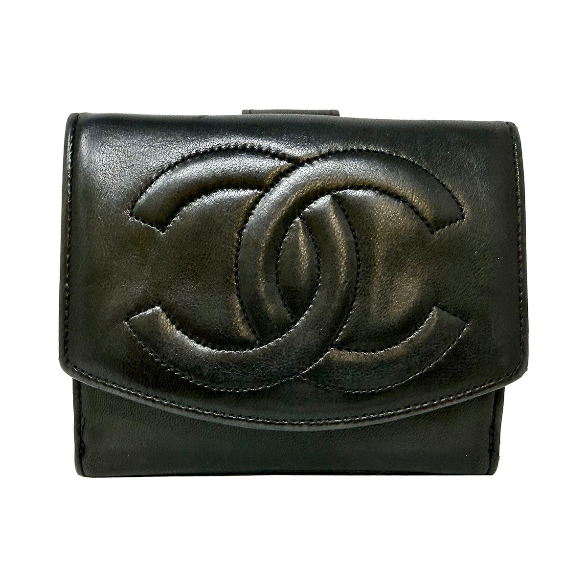 Chanel Vintage Timeless CC Bifold  Wallet