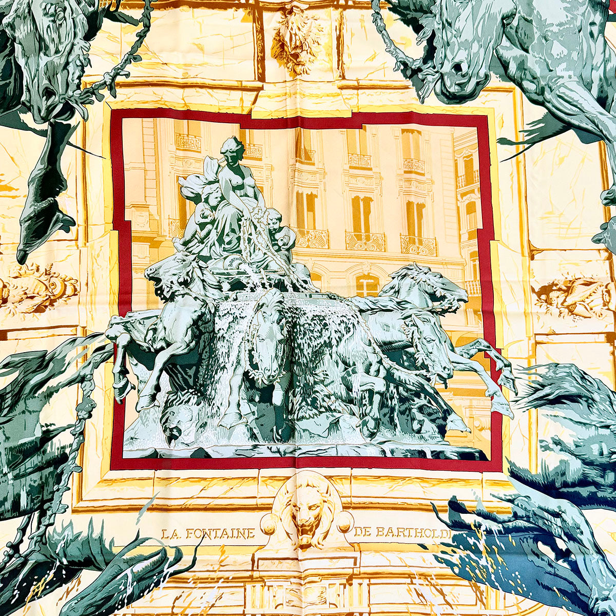 Hermes "La Fontaine de Bartholdi" Scarf