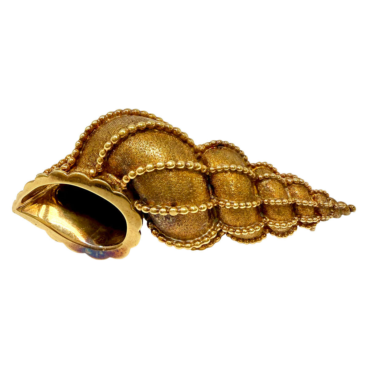 Tiffany & Co. Vintage 18K Gold Seashell Brooch