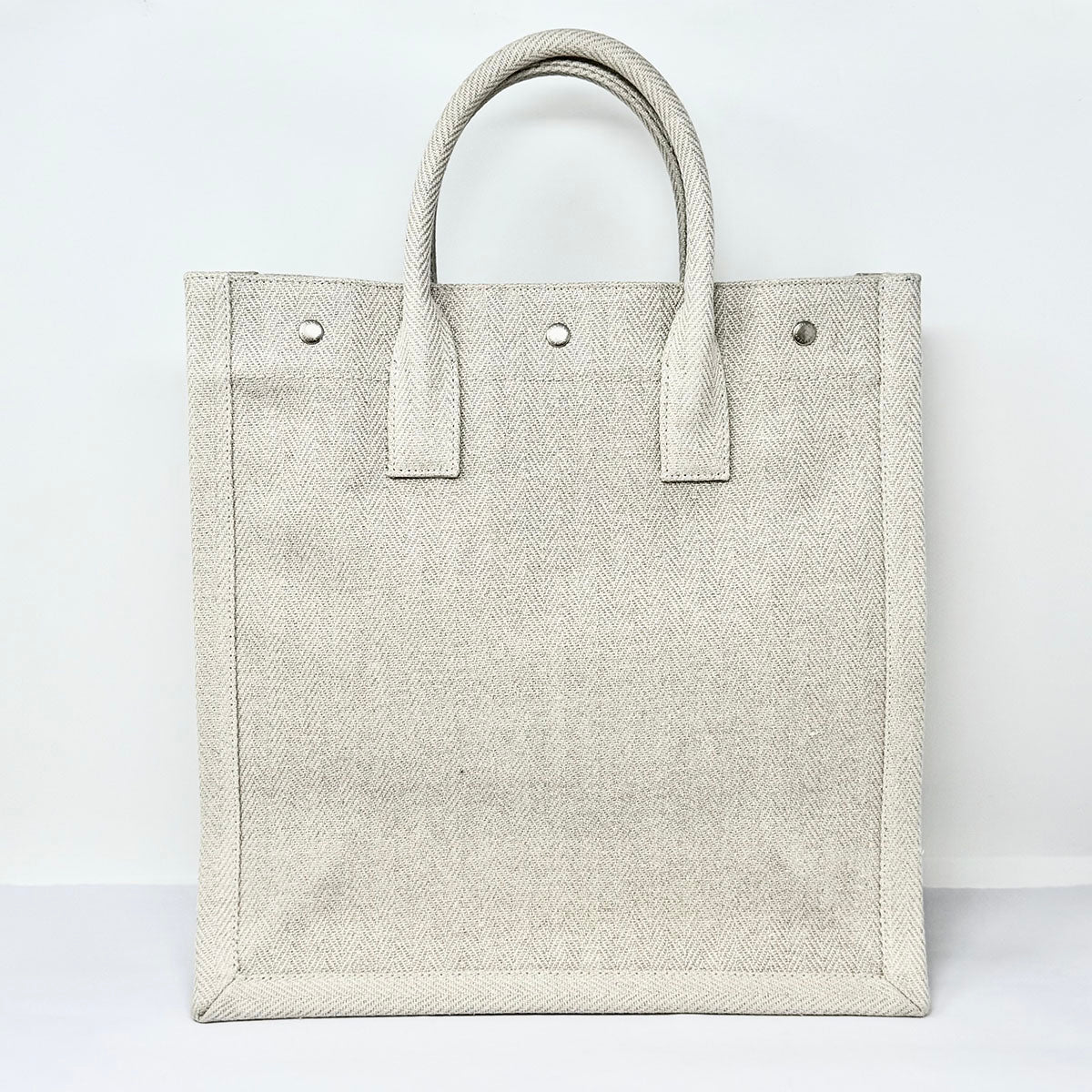 Saint Laurent "Rive Gauche" Canvas Vertical Tote