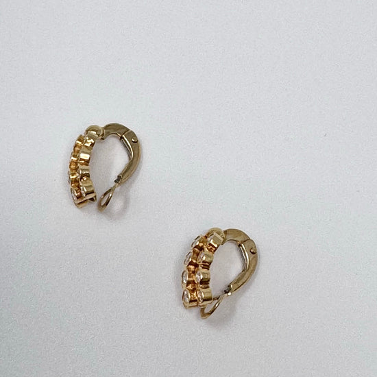 Jacob Marshak18K Gold Diamond Earrings