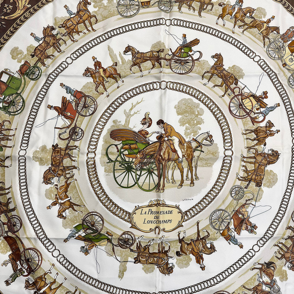 Hermes "La Promenade de Longchamp" Scarf