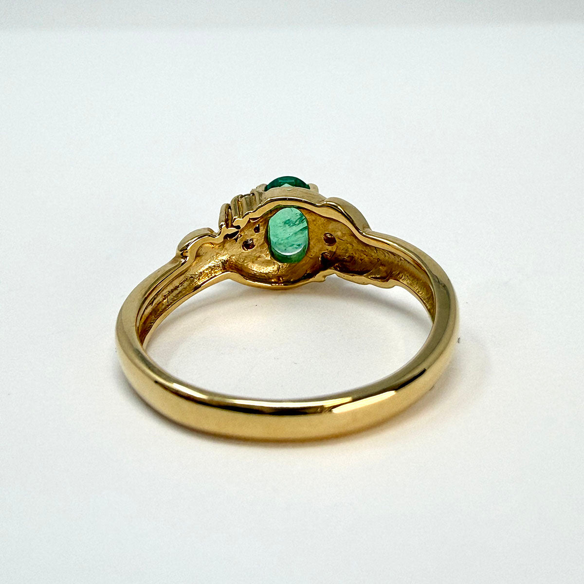 18K Emerald and Diamond Ring