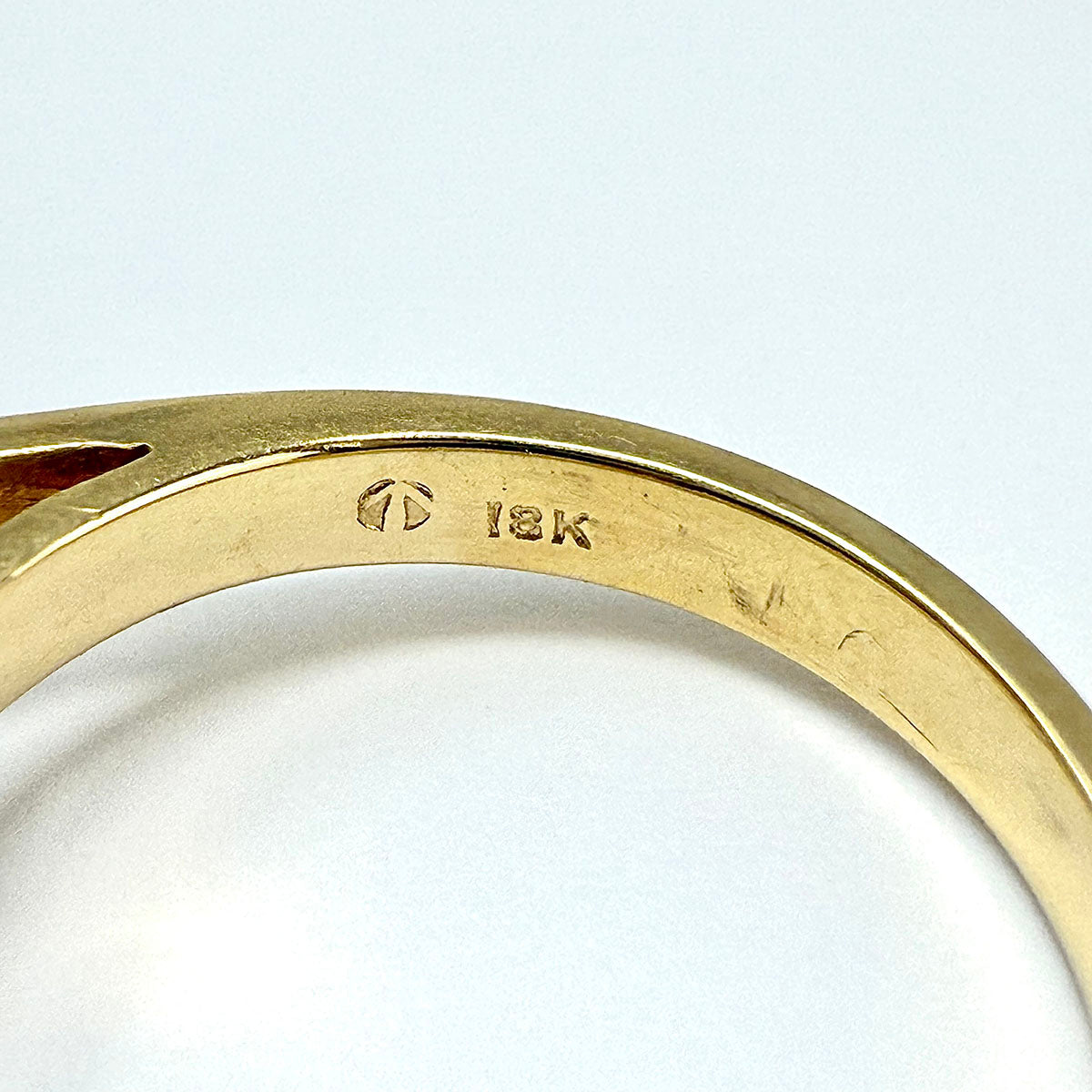 18K Gold Ring with 0.71 Marquise Cut Diamond