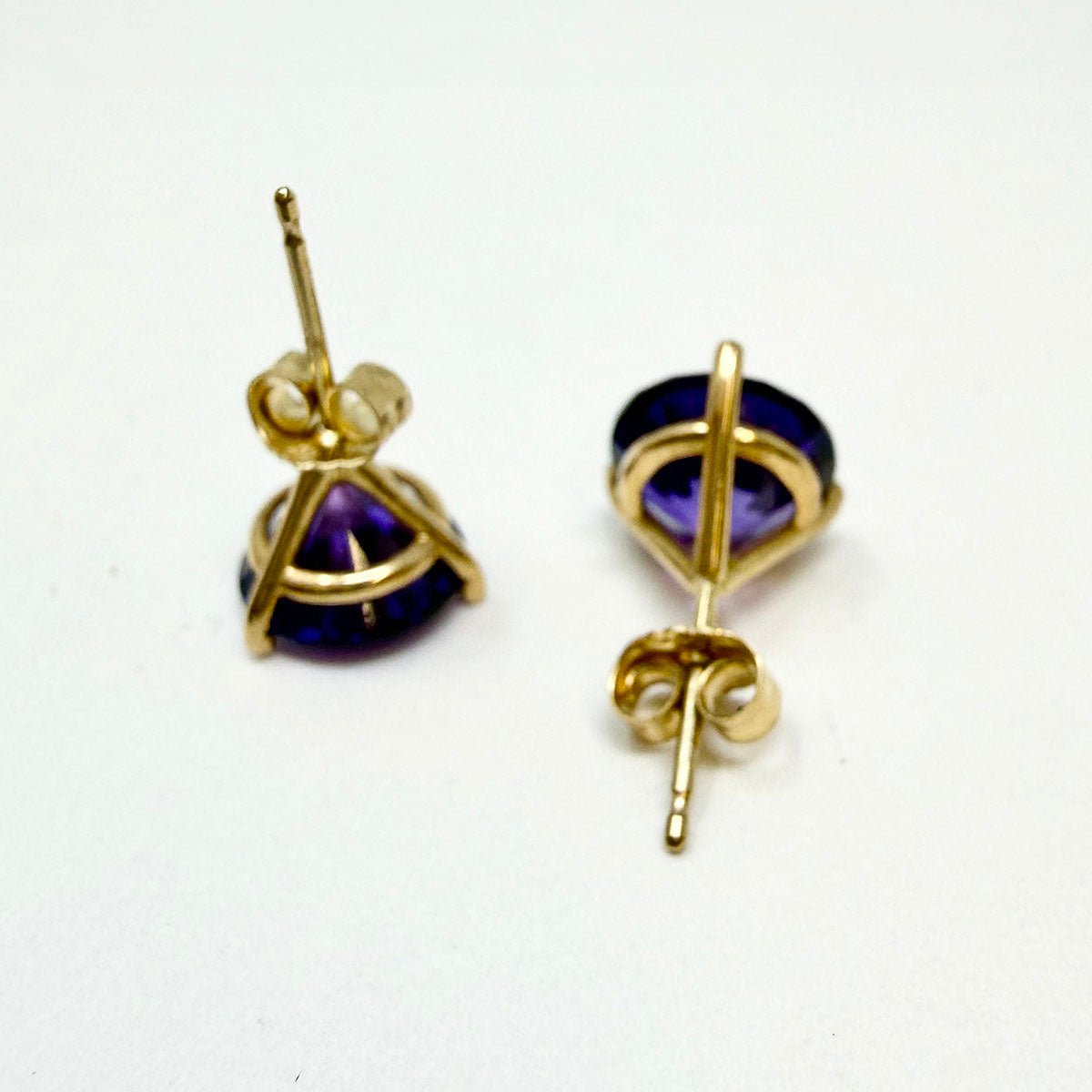Amethyst Stud Earrings