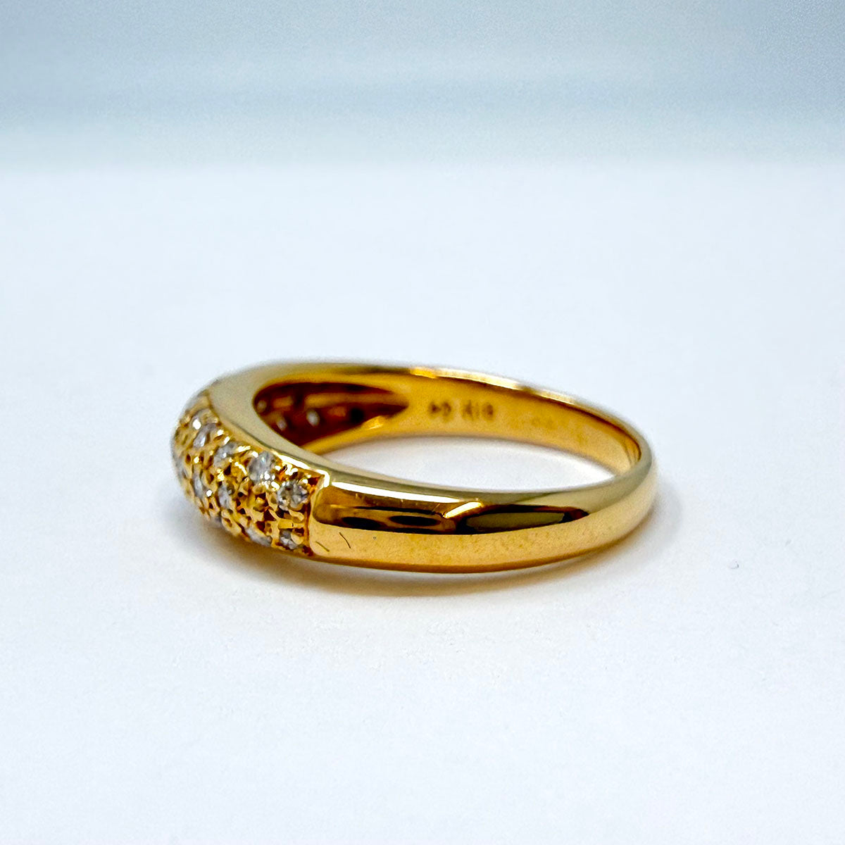 18K Gold Ring with Diamonds