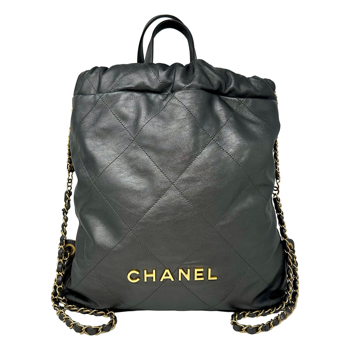 Chanel Shiny Calfskin Quilted 22 Backpack – North Shore Exchange