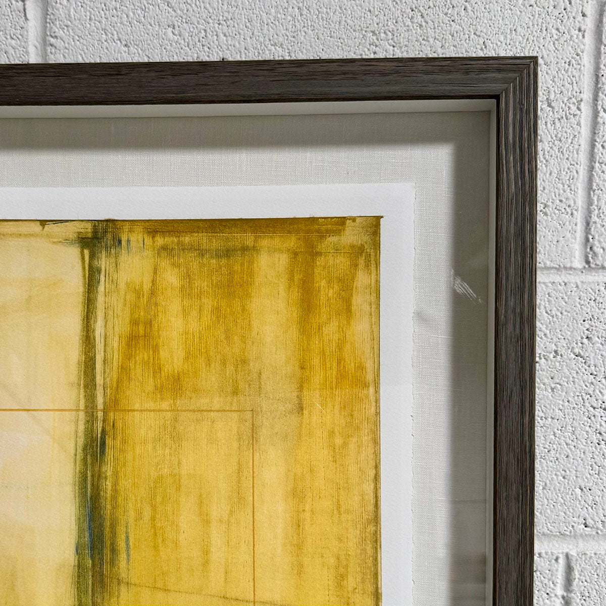 Framed Print Geometric Abstraction "Layered Rectangle"
