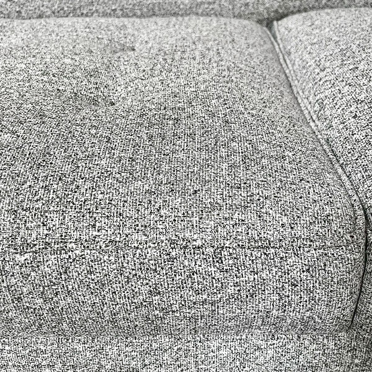 Sofa with Button Tufted Seat Cushions and Piped Edging
