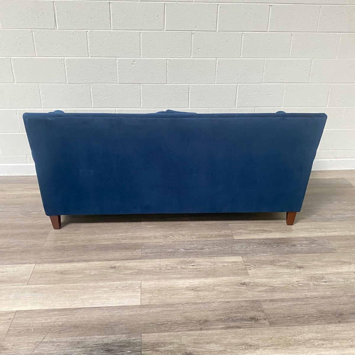 Blue Sofa With Nailhead Accents