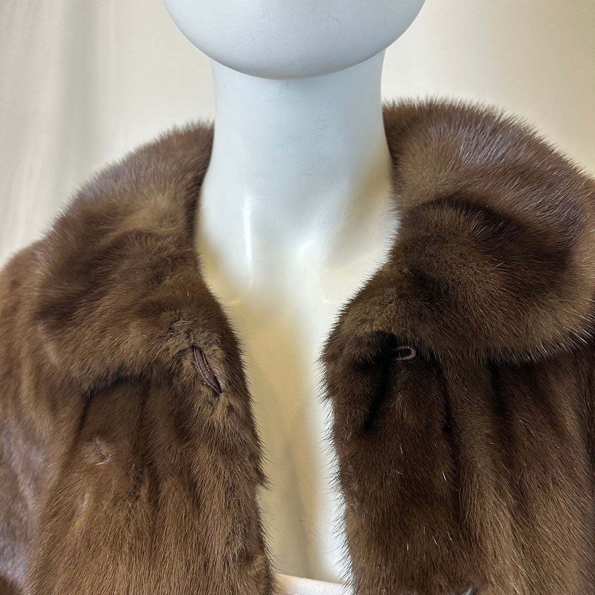 Christian Dior Tiered Full Length Mink Coat