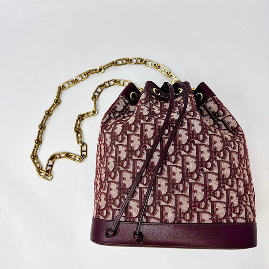 Christian Dior Oblique Jacquard Bucket Bag